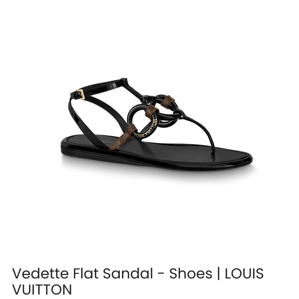Louis Vuitton Vedette Flat Sandal